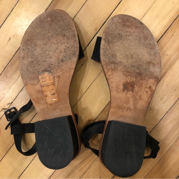 COS black short heel sandals 8/39 - Picture 4 of 5